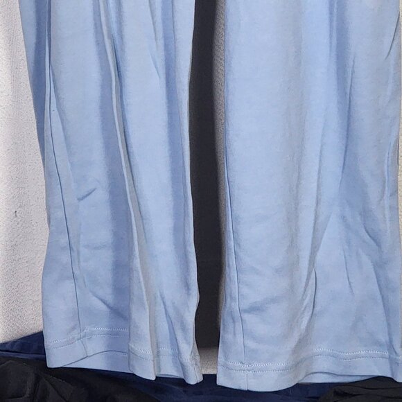 Woman Within Blue Cotton Poly Pull on Elastic Waist Pants Size 1X 22/24 Tall - Picture 5 of 16